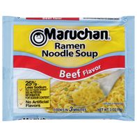 Maruchan Ramen Noodle Soup, Less Sodium Beef, 3 oz️