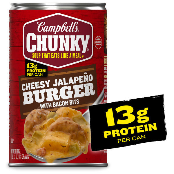 Campbell's Cheesy Jalapeño Burger Soup