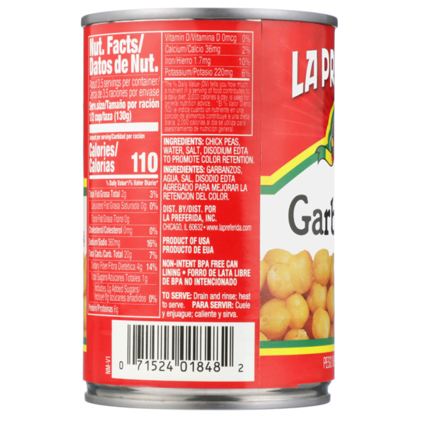 La Preferida Chick Peas (Garbanzos)