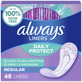 Always Daily Protect Liners, Regular Length, Unscented