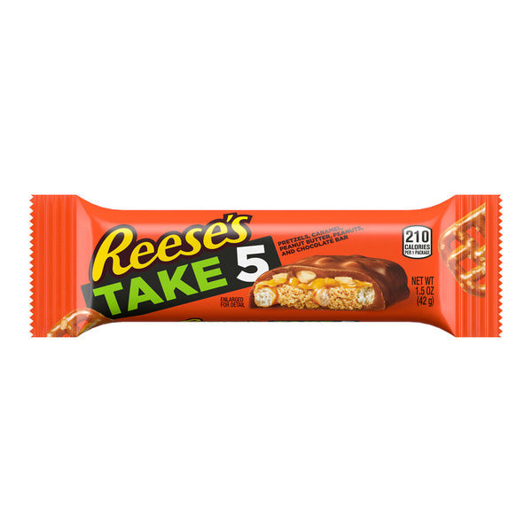 Reese's Take 5 candy bar packaging on a white background