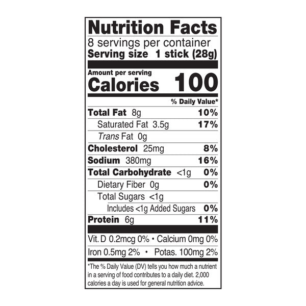 Johnsonville Original Summer Sausage Snack Sticks Pouch