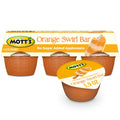 Mott's No Sugar Added Orange Swirl Bar Applesauce, 3.9 oz cups, 6 count