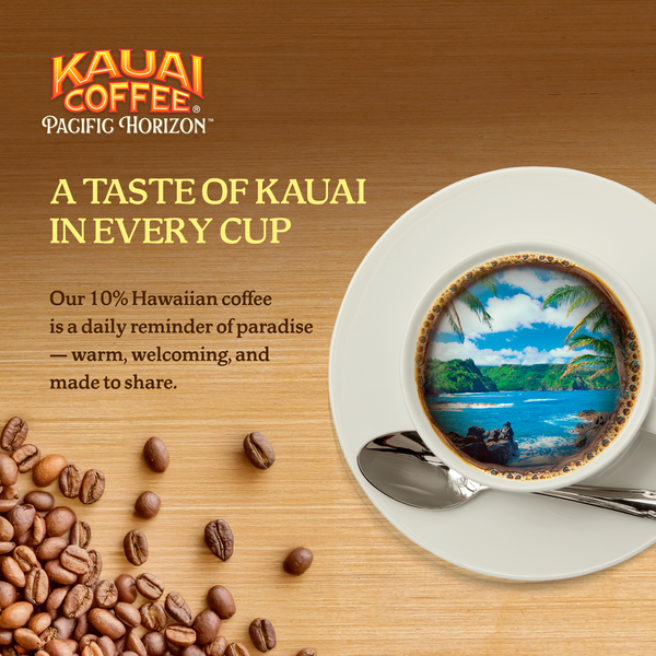 Kauai Coffee K-Cup Pods Ground Coconut Caramel Crunch Coffee