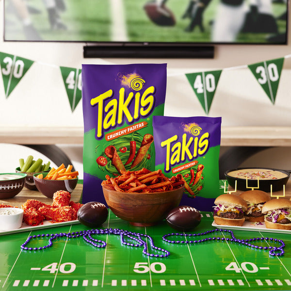 Takis Crunchy Fajitas 9.9 oz Sharing Size Bag, Fajita Flavored Mild Spicy Rolled Tortilla Chips