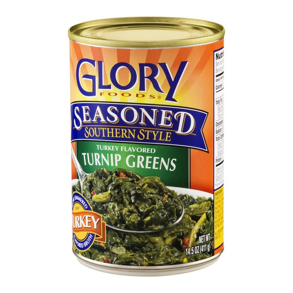 Glory Foods Seasoned Southern Style Turkey Flavored Turnip Greens
