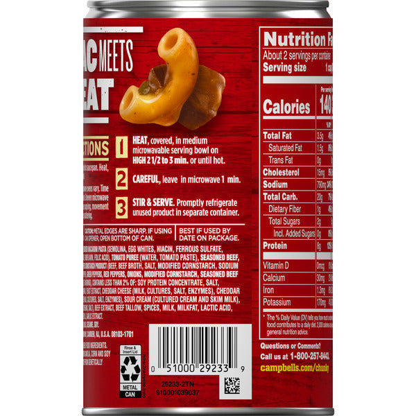 Campbell's Beefy Mac Soup