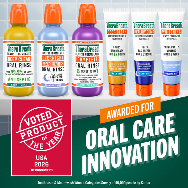 TheraBreath Chamomile Mint Overnight Oral Rinse