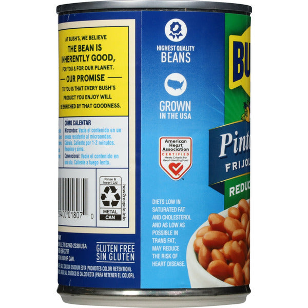 Bush's Best Reduced Sodium Pinto Beans