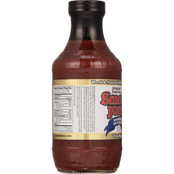 Smoky Jon's Bar-b-que Sauce, Gourmet Supreme, Original Supreme