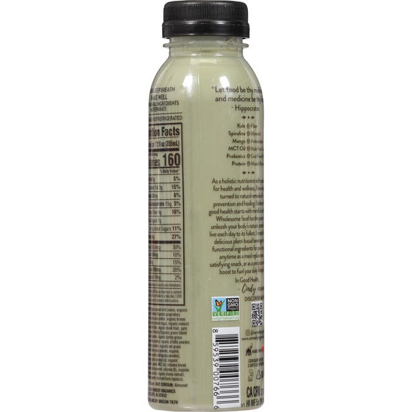 Remedy Organics Shake, 100% Plant Based, Tropical Greens