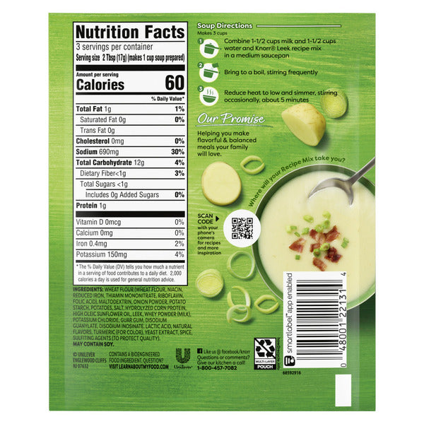 Knorr Soup Mix And Recipe Mix Leek