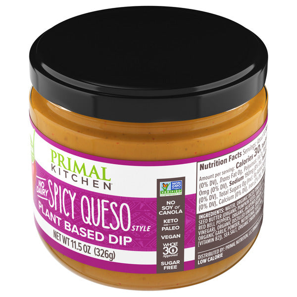Primal Kitchen No Dairy Spicy Queso Style Plant Based Dip
