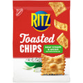 Ritz Toasted Chips Sour Cream And Onion Crackers, Party Snacks 8 oz