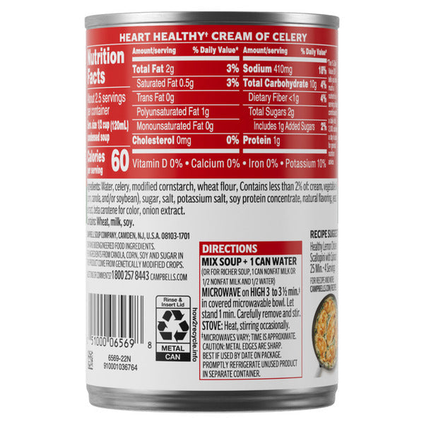 Campbell's Heart Healthy Cream of Celery Soup
