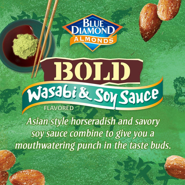 Blue Diamond BOLD Almonds, Wasabi & Soy Sauce