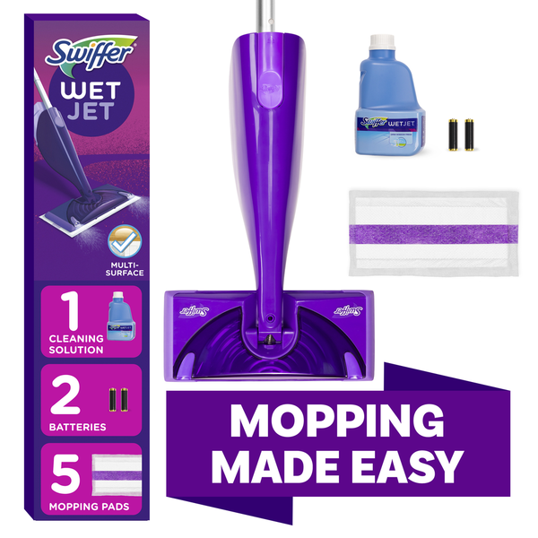 Swiffer WetJet Hardwood Floor Spray Mop Starter Kit Surface Care