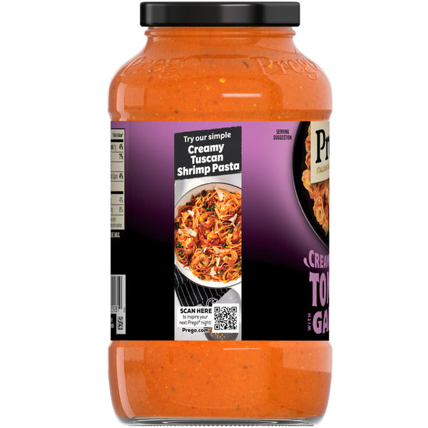 Prego Creamy Tomato Pasta Sauce With Garlic
