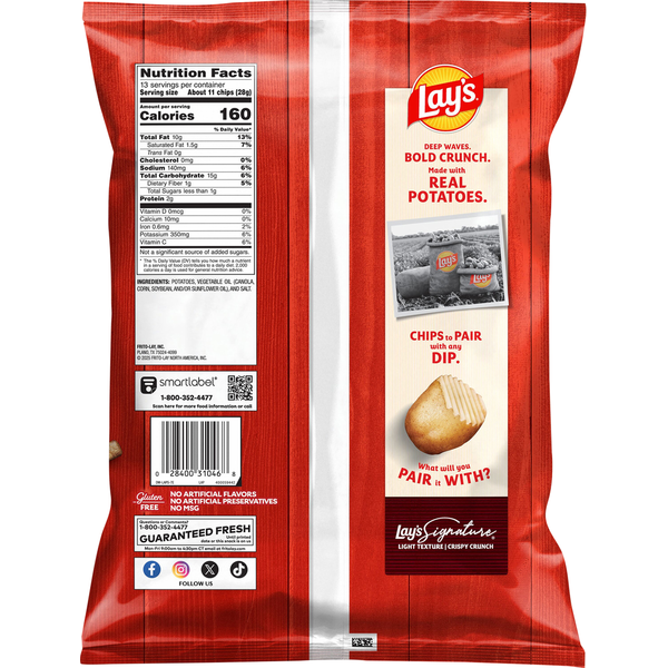 Lay's Wavy Original Party Size Potato Chips