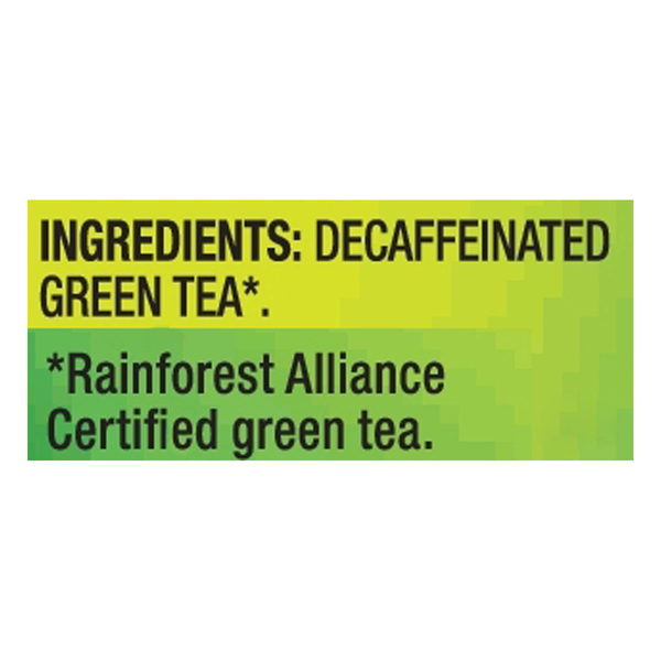 Lipton Decaffeinated Tea Bags Green Tea