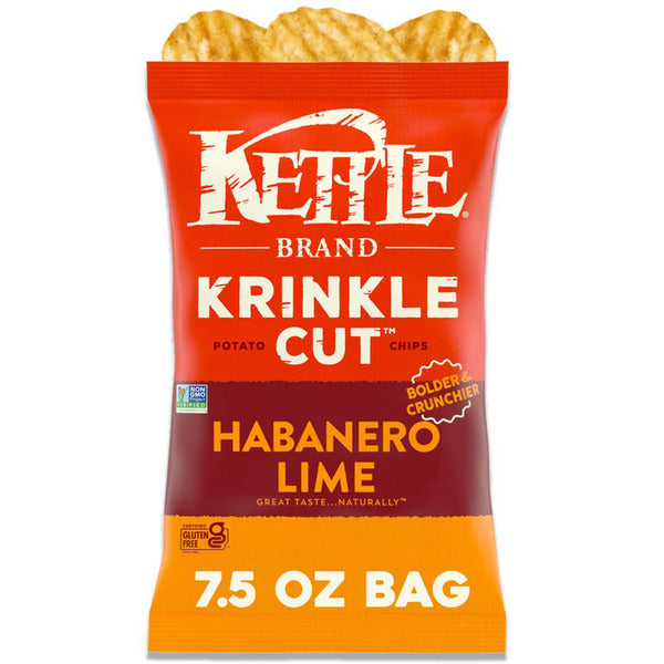 Kettle Brand Krinkle Cut Habanero Lime Potato Chips
