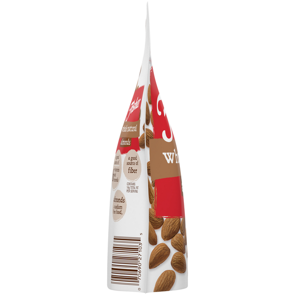 Fisher Snack Fisher® Whole Natural Almonds 4.5 oz. Pouch