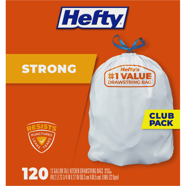 Hefty Tall Kitchen Drawstring Bags
