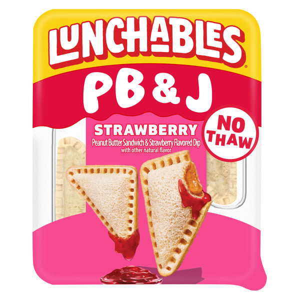 Lunchables PB&J Peanut Butter Sandwich & Strawberry Flavored Dip