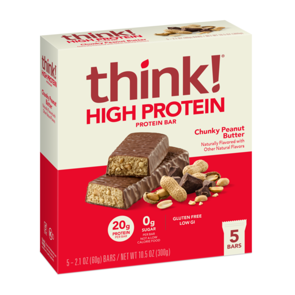 think! Chunky Peanut Butter Chocolate High Protein Bars