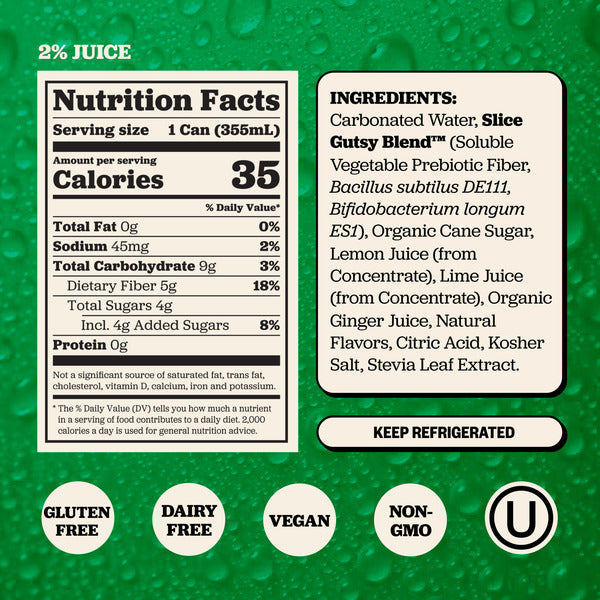 Slice Ginger Ale Healthy Soda