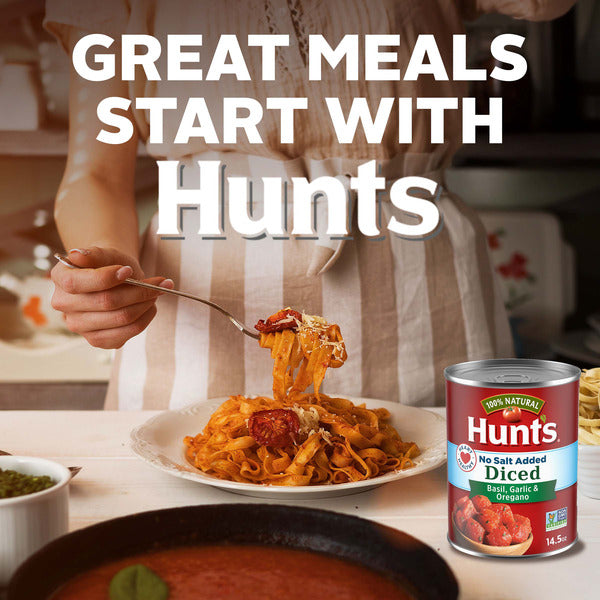 Hunt's No Salt Added Diced Tomatoes with Basil Garlic and Oregano