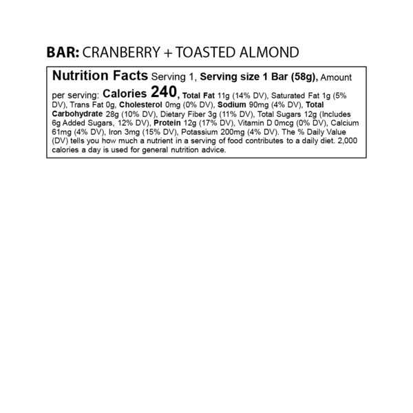The GFB Cranberry Toasted Almond
