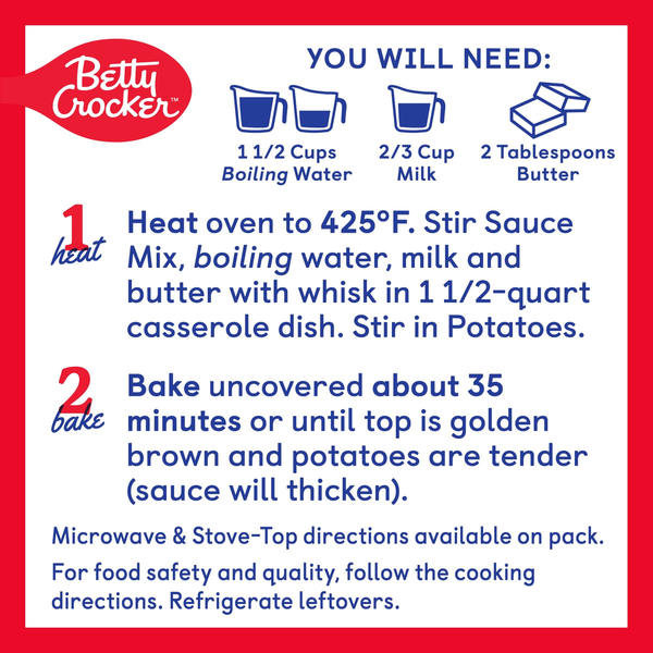 Betty Crocker Cheesy Scalloped Casserole Potatoes