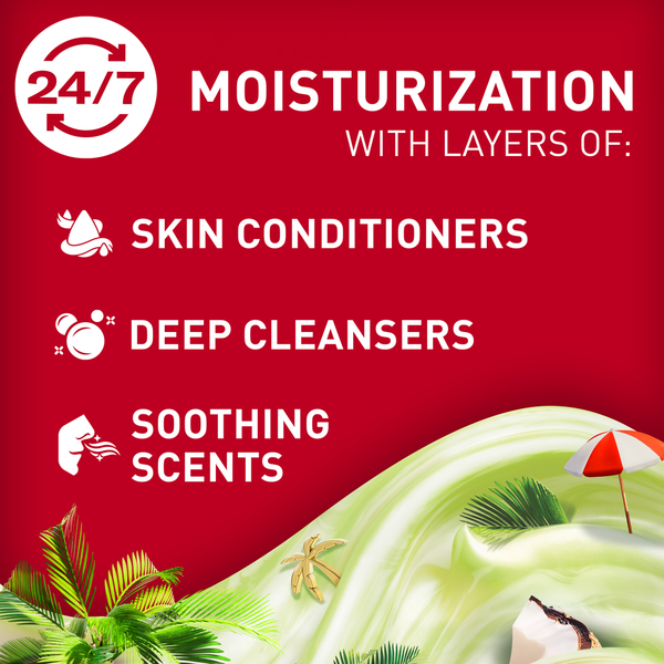 Old Spice Super Hydration Men's Body Wash, Fiji with Palm Tree + Coconut