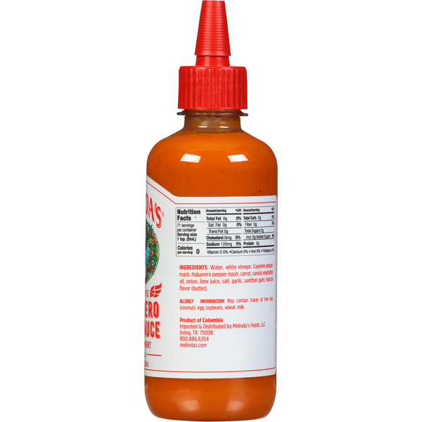 Melinda's Wing Sauce and Condiment, Habanero, Creamy Style