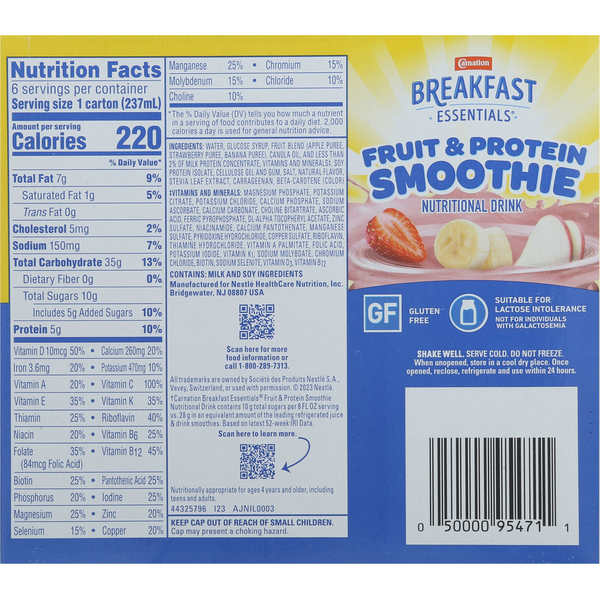 Carnation Breakfast Essentials Nutritional Drink, Strawberry Banana