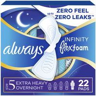 Always Infinity FlexFoam Pads for Women Size 5 Ext...
️