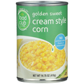 Food Club Cream Style Golden Sweet Corn