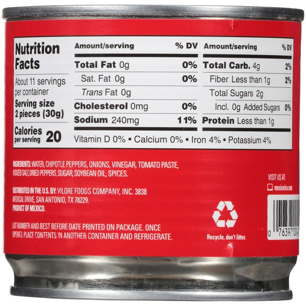 La Costeña Chipotles Peppers in Adobo Sauce