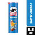 Pringles Salt & Vinegar chip can on a white background