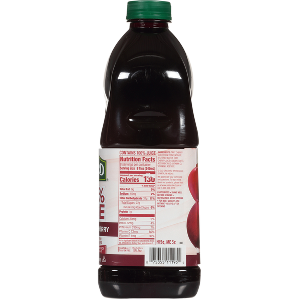 Old Orchard 100% Juice, Premium Tart Cherry