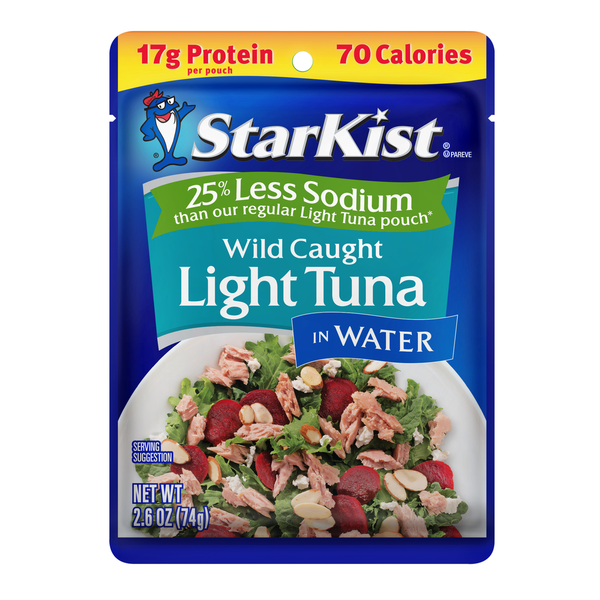 StarKist 25% Less Sodium Light Tuna in Water Pouch