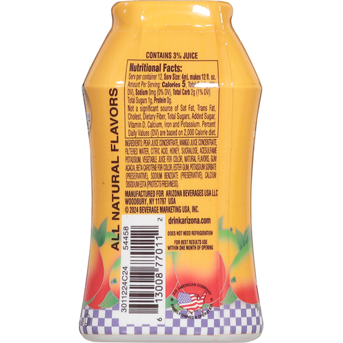 AriZona Liquid Water Enhancer, Mucho Mango