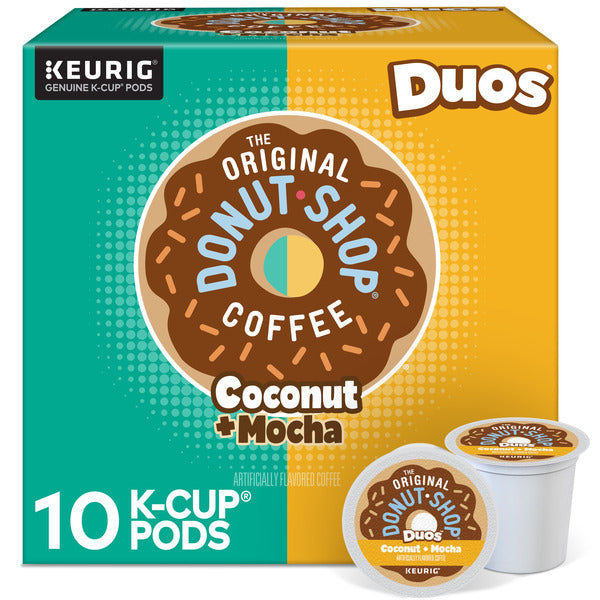 The Original Donut Shop Duos Coconut + Mocha K-Cup Pods
