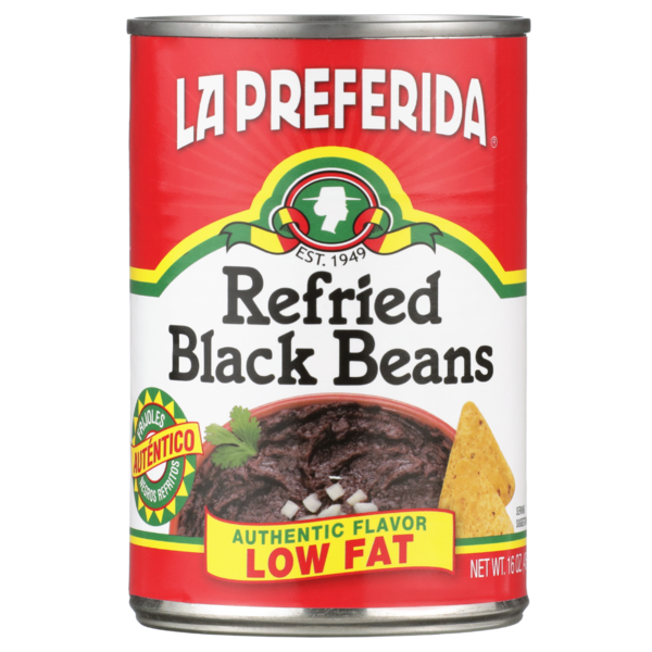 La Preferida Refried Black Beans (Low Fat)
