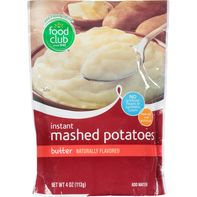 Food Club Mashed Potatoes, Instant, Butter️