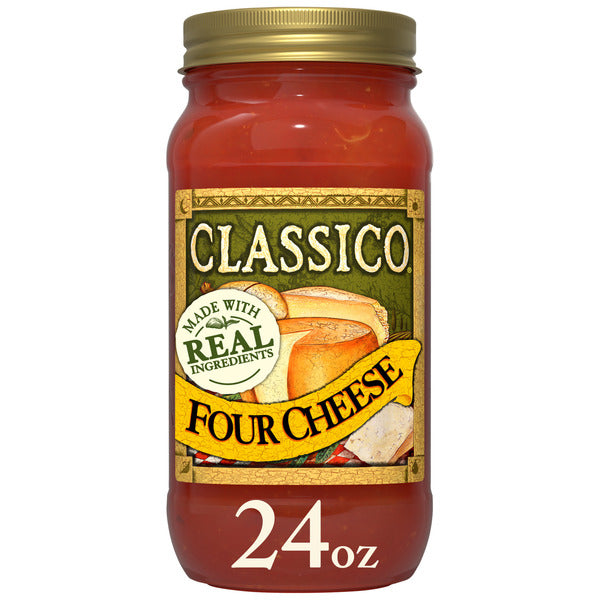 Classico Four Cheese Tomato Spaghetti Pasta Sauce