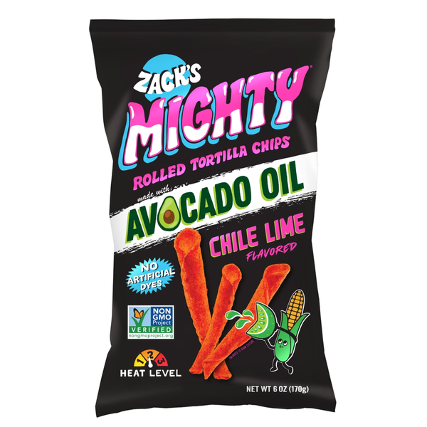 Zack's Mighty Avocado Oil Tortilla Chips - Chile Lime