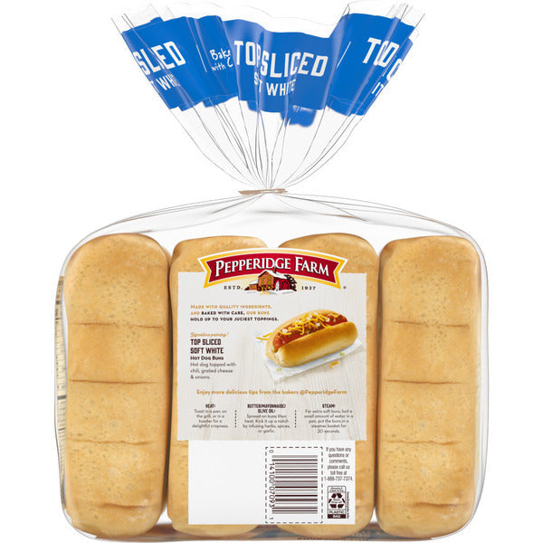 Pepperidge Farm Top Sliced White Hot Dog Buns