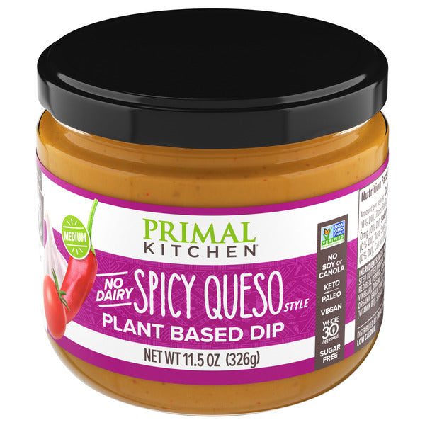 Primal Kitchen No Dairy Spicy Queso Style Plant Based Dip